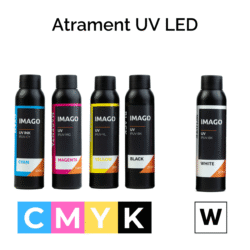 CMYK + white UV LED ink set (5x100ml or 5x250ml)