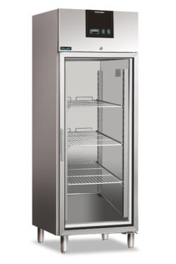 Stainless steel glass door refrigerator