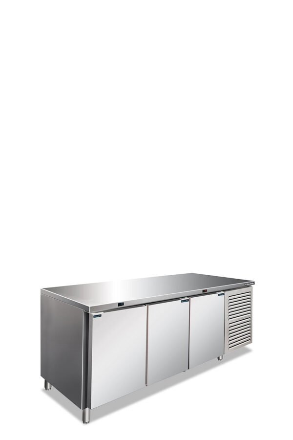 Stainless steel commercial kitchen counter
