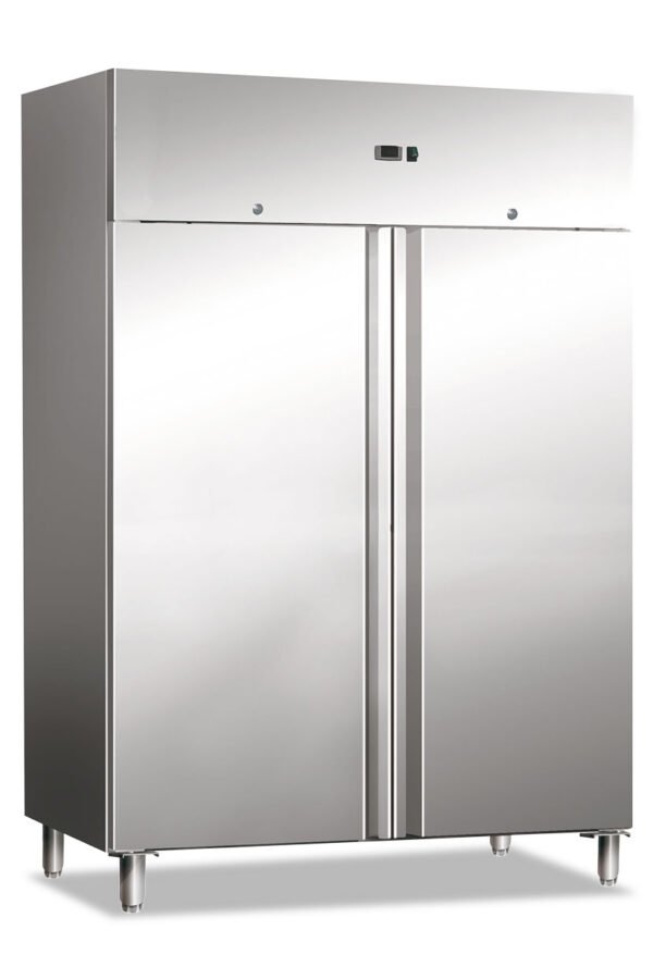 Stainless steel double door refrigerator