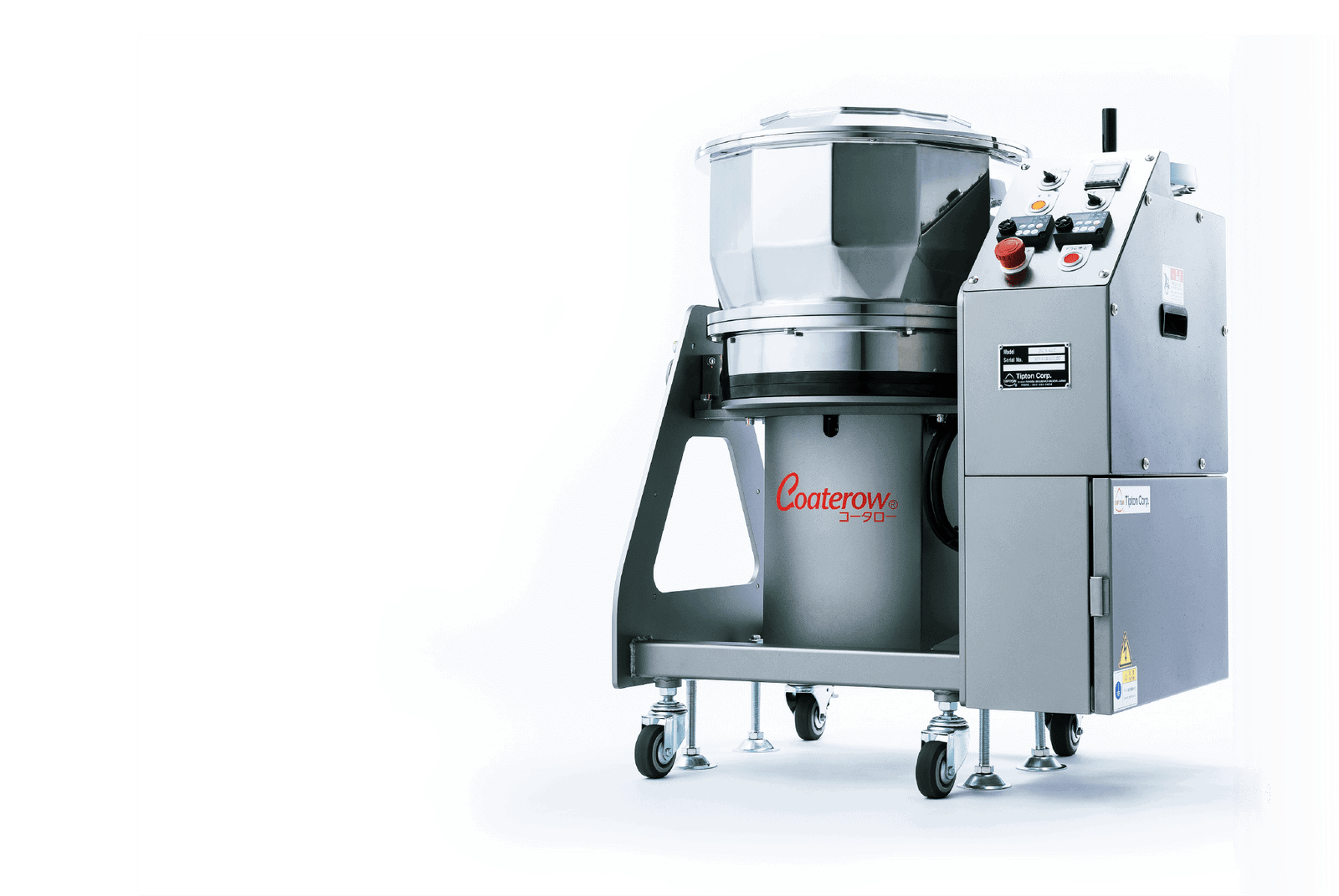 Industrial coating machine on wheels